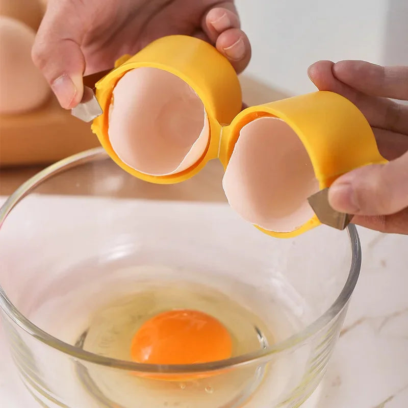 Egg Shell Opener and Separator